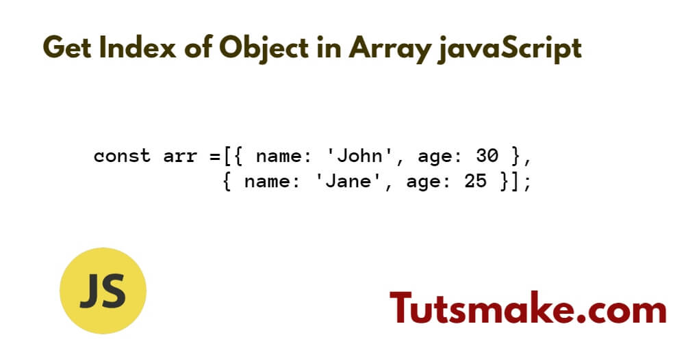 Get Index of Object in Array javaScript