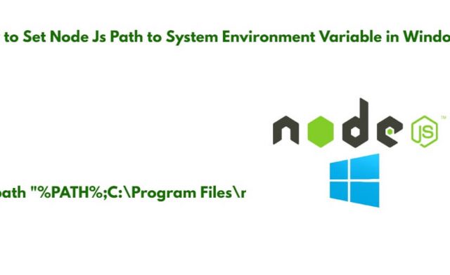 Set Node Js Path to System Environment Variable in Windows 11|10