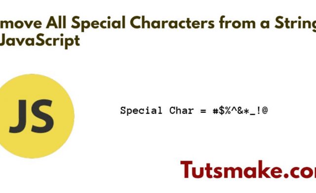 Remove All Special Characters from a String in JavaScript