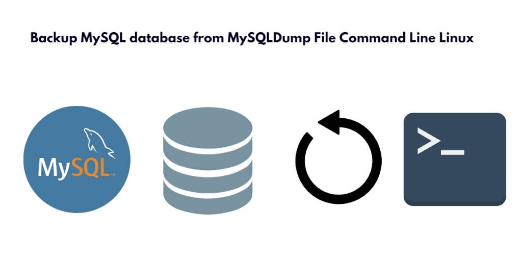 Backup MySQL database from MySQLDump File Command Line Linux