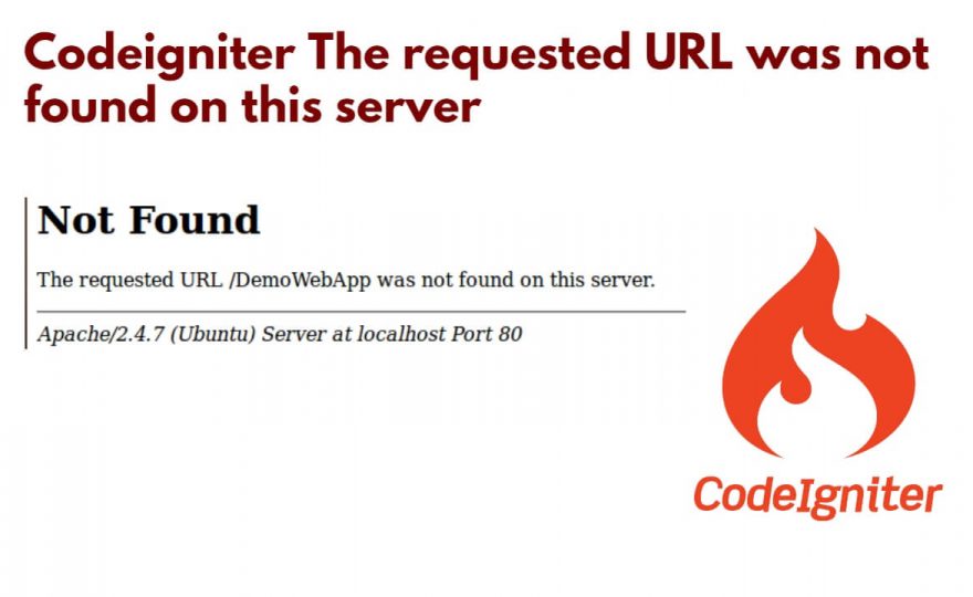 Codeigniter The requested URL was not found on this server