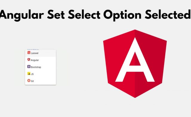 Angular Set Select Option Selected
