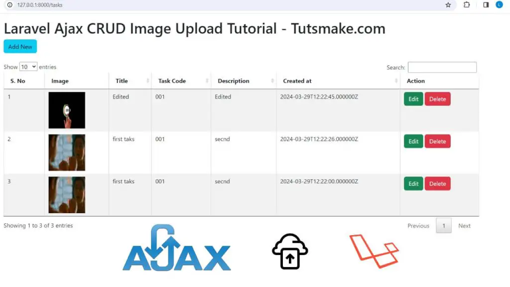 Laravel 11 Ajax CRUD Image Upload Tutorial