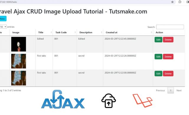 Laravel 11 Ajax CRUD Image Upload Tutorial
