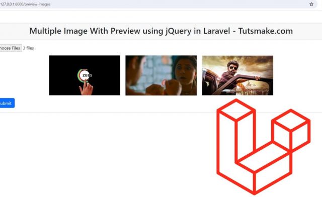 Laravel 11 Multiple Image Upload Preview Example