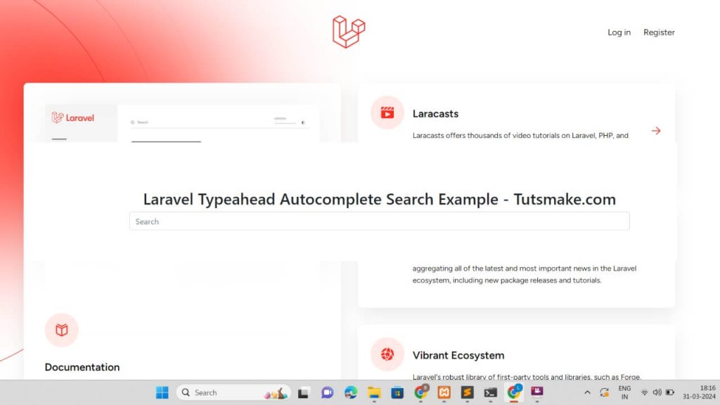 Laravel 11 Bootstrap Typeahead Autocomplete Search Example