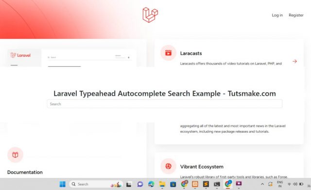 Laravel 11 Bootstrap Typeahead Autocomplete Search Example